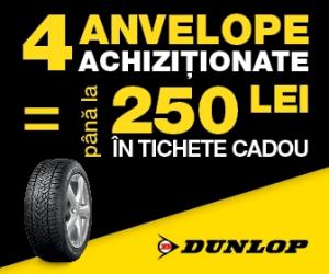 Promotie la anvelope Dunlop
